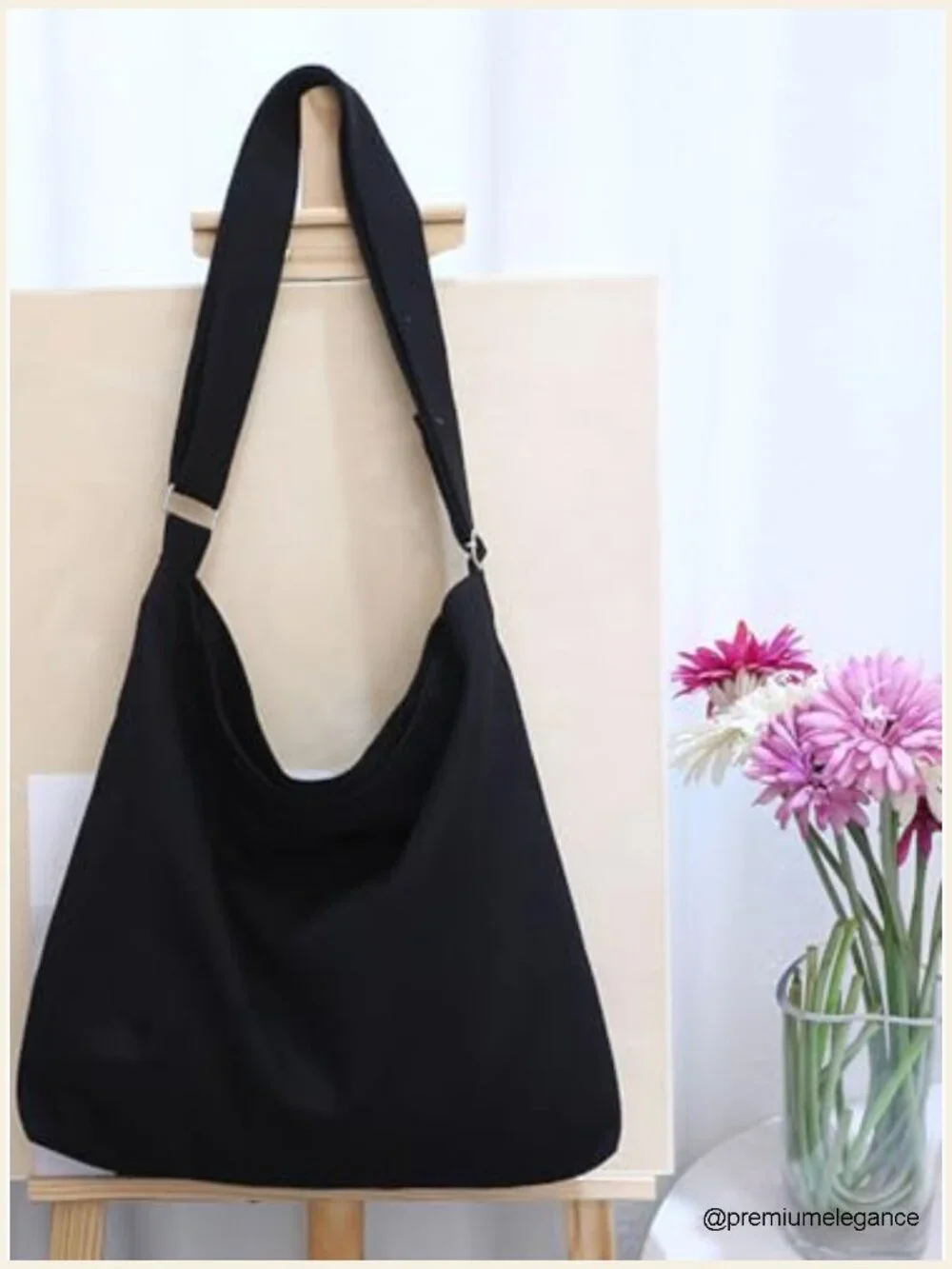 Large Canvas Hobo Shoulder Tote Bag Purse